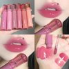 Baorder 6 PCS Hydrating Plumping Lip Gloss Tinted Lip Balm Set,Mirror Liquid Water Glow Lipstick,Long Lasting Waterproof Moisturizing Shimmer Jelly Lip Glaze