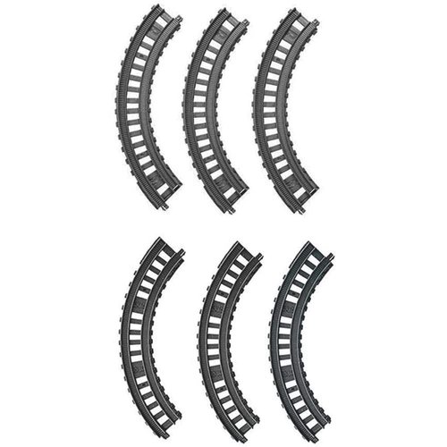 Replacement Parts for Thomas The Train - FJK25 ~ Thomas & Friends Trackmaster Twisty Tornado Train Track Set ~ Replacement Elevation Curve Tracks ~ 3 EL and 3 ER
