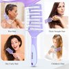 Hair Brush, Curved Vented Detangling Hair Brushes for Women Men Wet or Dry Hair,Faster Blow Drying Styling Professional Paddle Vent detangler brush for Curly Thick Wavy Thin Fine Long Short Hair