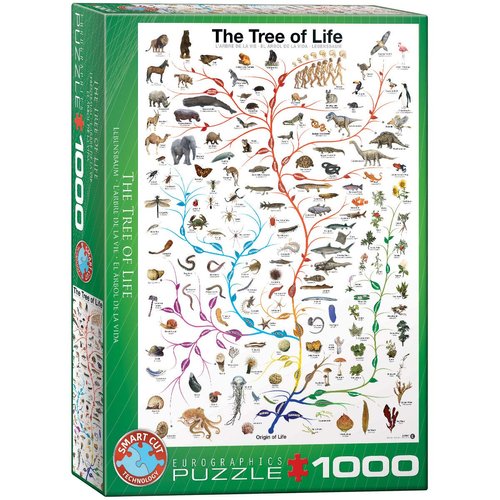 Eurographics Evolution The Tree of Life 1000-Piece Puzzle , Green