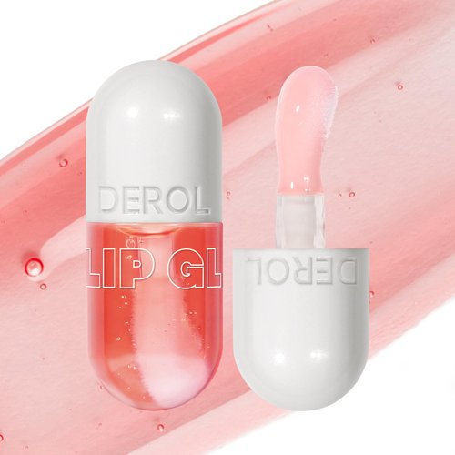 Halo east Lip Plumper Gloss High-Shine Liquid Lip Plumping Color, Long-Lasting Plumper Pout, Moisturizing, Non-Sticky With Natural Ginger Extract Portable 6 Colors (01#Tangerine)
