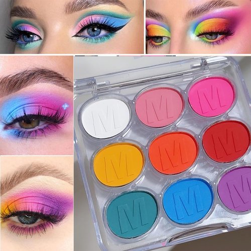 GUANTIAN Colorful Eye Shadow Plattet For Woman，Brights Matte Eyeshadow Palatte PROFESSIONAL MAKEUP Ultimate Eye Shadow Palette, Eyeshadow Palette, Paletas De Sombras Para Ojos (Colorful)