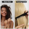 2 Pcs Teasing Comb and Hair Pick Combs for Women Men, Lift Hair Comb for Hair Styling Wavy Curly Long Hair