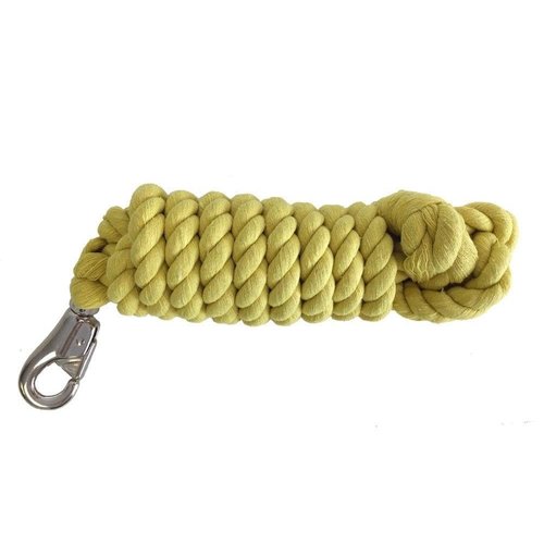 AJ Tack 10 Foot Cotton Lead Rope with Bull Snap Navy Blue