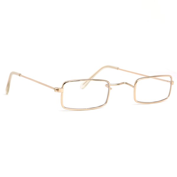 Skeleteen Old Man Costume Glasses - Rectangular Granny Dress Up Eyeglasses for Kids - 1 Pair