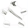 50 Pack 2.36 inches Hair Clips, Marrywindix Silver Metal Alligator Hair Pins Teeth Bows Hair Clips Hairdressing Salon Hair Grip DIY Accessories Hairpins for Women, Girls and Hairdresser Sliver