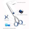 Hair Scissors Set for Hair Cutting Set 13 Pcs Professional Salon Home Haircutting Stainless Steel Thinning Shears Kits for Women (blue)