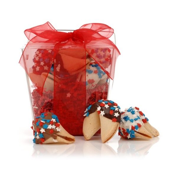 Patriotic Fortune Cookies Take Out Pail