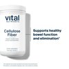 Vital Nutrients Cellulose Fiber | Vegan Fiber Supplement | Supports Normal Daily Bowel Function* | Insoluble Fiber for Digestion Aid* | Gluten, Dairy and Soy Free | Non-GMO | 375 Grams