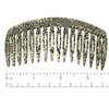 French Amie Classy 16 Teeth Opera Handmade Medium Celluloid Acetate Side Hair Comb