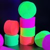 800 feet Glow Party Neon Streamer Decorations Glow Crepe Paper Streamers UV Reactive Fluorescent Neon Paper Streamers Glow in The Dark Party Supplies and Decorations Wedding Birthday Blacklight Party