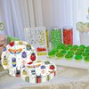 Jajajuegos 7" Bug Paper Plates Celebrate Party Tableware Round Bug Disposable Dinner Paper Plates Set Nature Insect Theme Party Paper Plates Birthday Baby Party Supplies(24 pcs)