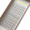 FQNing Glitter Lash Extensions Silver Colored Single Lash Spike Eyelash Extension for Daily Party Wedding 11mm-16mm Mixed(Silver)