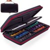 SIQUK Dice Case DND Dice Box Dice Storage Case Dice Organizer Holder with Handle Removable Slotted Tray Holds 8 Sets DND Dice for Dungeons & Dragons and Other RPG Table Games, Red
