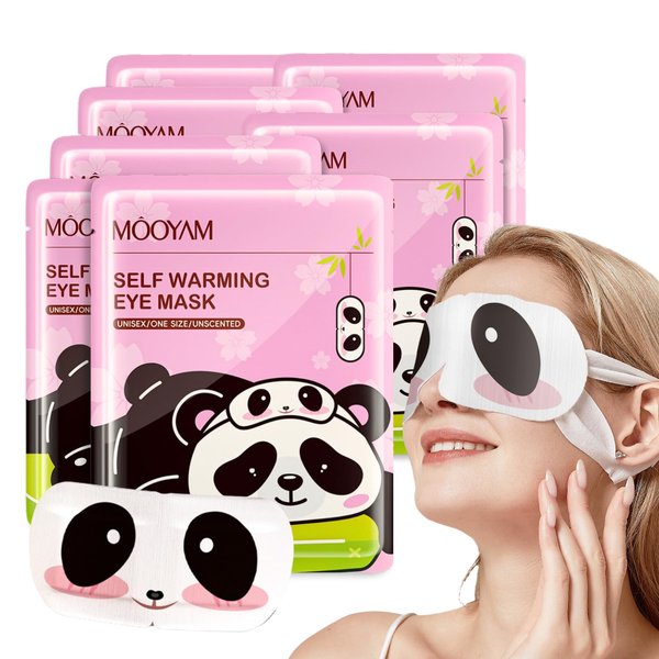 7 Packs Stream Eye Mask - Heated Eye Mask - Self Heating Eye Masks for Sleep,Spa - Heated Eye Masks for Dry Eyes - Travel Size Relaxation Gifts for Women,Christmas Gift - Reduce Dark Circles,Puffiness