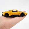 RMZ City Alloy Toy Car, 1/36 Scale Maserati MC20 Diecast Model Car, Toy Car with Pullback Function, Model Toys for Collecting and Decorating, Car Gifts for Boys and Girls (Yellow)