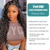 Dorosy Hair Pre-Styled Wig 7x6 HD Lace One-Step Glueless Wig 100% Human Hair Pre-Plucked 12a Pre Cut Lace Front Wigs For Women Hd Lace Closure Wigs Deep Wave 180% Density 20 Inch