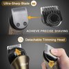 Ufree Beard Trimmer with Professional Hair Clippers for Men, Electric Razor Shavers for Men, Cordless Mens Grooming Kit for Nose, Face and Head, Barber Clippers and Trimmers Set, Gifts for Men