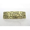 Silver or bronze gold celtic metal viking flower filigree hair clip barrette (Primary color: Gold)
