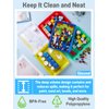 8 Pack Plastic Art Trays 10.9'' x 8.3'' x 1.2'', 8 Colors Activity Crafts Tray Serving Tray Organizer Tray for Kids School Classroom DIY Projects, Painting, Jewelry, Beads, Home Organizing Supply