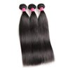Brazilian Straight Hair With Closure 3 Bundles Unprocessed Virgin Human Hair Bundles With Lace Closure Free Part Hair Extensions Natural Color (20 22 24+18",Free Part)