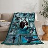Whale Blanket Ocean Whale Gifts for Boys Men sea Ocean Animal Whale Throw Blanket for Couch Sofa Bed Soft Warm Flannel Fleece for Girls Kids Adults 40"x50"