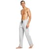 BALEAF Men's Sweatpants Casual Lounge Cotton Pajama Yoga Pants Open Bottom Straight Leg Male Sweat Pants with Pockets Light Gray XXL