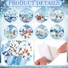 Motipuns 48 Sets Winter Craft Kit DIY Felt Animal Polar Sticker Set Winter Ornaments Kit Make Your Own Felt Animal Polar Decals Decorations for Christmas Arts and Crafts Party Favors Supplies