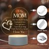 Gifts for Mom - Engraved Night Light, Mom Birthday Gifts, Mom Gifts from Daughter Son on Mothers Day Christmas, Night Lamp Present