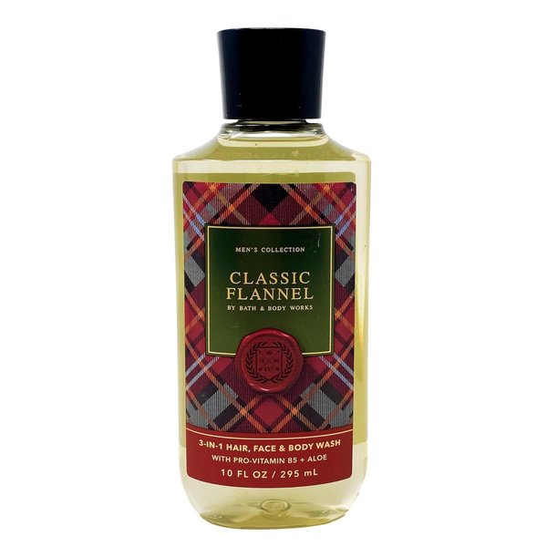 Classic Flannel Men's Collection 3-in1 Hair, Face and Body Wash - 10oz