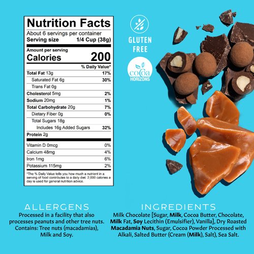 Mauna Loa Premium Hawaiian Chocolate Covered Macadamia Nuts, Milk Chocolate Toffee, Cocoa Dusted, 8 Oz Bag (Pack of 1)