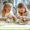 Flower House Building Set, Greenhouse Building Block Set with LED Lights, DIY Greenhouse KIt-Ideal Gifts for Kids and Adults-Plant and Animal Lovers, 1188PCS