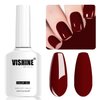 Vishine Dark Red Gel Nail Polish, 16ml Soak Off Gel Polish, UV Light Cure for Nail Art DIY Manicure at Home, Dark Red Cherry M114