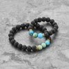 Mystiqs Lava Rock Beaded Bracelet Essential Oil Diffuser for Men,Women Aromatherapy Ideal for Anti-Stress or Anti-Anxiety