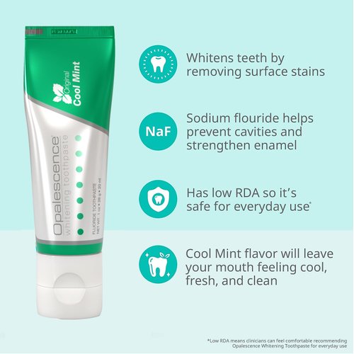 Opalescence Whitening Toothpaste Travel Size 1 Ounce (2 Pack) Fluoride Teeth Whitening Toothpaste, Mint Flavor 402-2