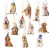 24 Pcs Golden Retriever Hanging Decorations Golden Retriever Hanging Swirls Ceiling Swirls Golden Retriever Birthday Party Supplies for Golden Retriever Party Decorations Dog Decorations