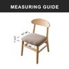 Genina Waterproof Seat Covers for Dining Room Chairs Covers Dining Chair seat Covers Kitchen Chair Covers slipcovers (Khaki, 4 Pcs)