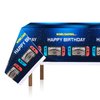2Pcs Blue Video Game Party Tablecloth | 54 x 108 In| Video Game Birthday Party Decoration Rectangular Disposable Plastic Table Cover, Game Birthday Party Supplies for Boys Girls Kids Party Decorations