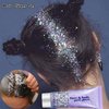 Go Ho Silver Body Glitter,Silver Face Glitter Gel,Hair Glitter,Holographic Chunky Glitter for Party Halloween Makeup, Glitter Sequins Festival Rave Accessories,05 Silver Glitter 52g
