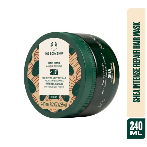 The Body Shop Shea Butter Richly Replenishing Hair Mask – For Dry Hair Prone to Breakage – 8.2 oz