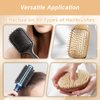 YAFIYGI 1 PCS Hairbrush Cleaner Tool Black Hair Brush Cleaners Quick Cleaning Machine Plus Comb and Rake Easy to Clean Small Hair Brush for Thin and Thick Hair Home and Salon Use