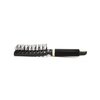 Bass Brushes | Style & Detangle Hair Brush | Professional Grade Nylon Pin | Acrylic Handle | 8 Row Vented Style | Smoke & Beige Finish | Model 702 - SMB
