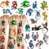 Dragon Temporary Tattoos Dragon Party favors for Kids Adults, 20 Sheets 144 Pieces Dragon Tattoos Stickers Party Supplies Dragon Birthday Party Favors, Goodie Bag Fillers