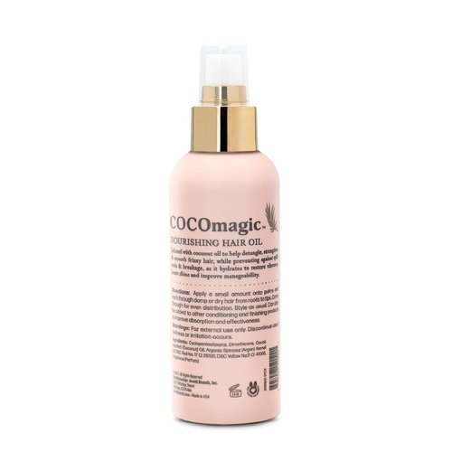 Cocomagic Nourishing Hair Oil | Promotes Healthy-Looking Hair | Restore Manageability, Add Silky, Glossy Shine | Paraben Free, Cruelty Free, Made in USA (3 oz)