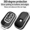 Kirsnda for Honda key fob cover,case with keychain,Soft TPU Protection key Shell/skin,5 Buttons fit 2022 2023 Accord Civic HR-V CR-V Pilot Remote Key(black)