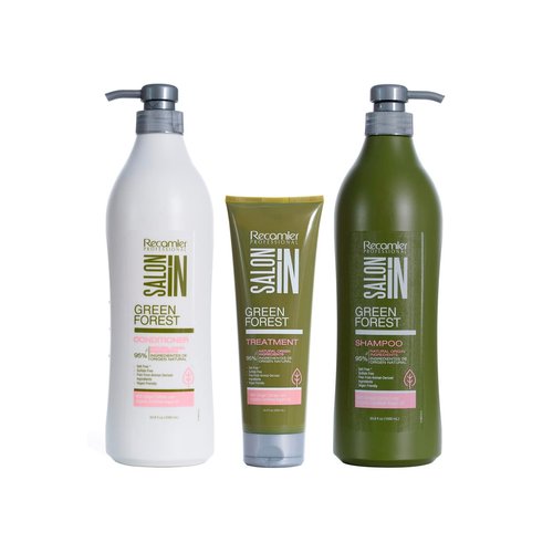 Recamier Professional Salon In Sin Sal Organic Shampoo Conditioner Hair Treatment Set Sulfate Free 33.8 OZ