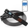 Jump Rope, RENPHO Smart Jump Rope with Counter, Fitness Skipping Rope with APP Data Analysis, Workout Jump Ropes for Home Gym, Crossfit, Jumping Rope for Exercise for Men, Women, Kids, Girls