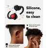 SUPCEAT Ear Plugs for Sleeping - Noise Reduction Soft Silicone Earplugs, 2 Pairs Reusable Hearing Protection Earplugs for Noise Sensitivity, Sleep,Snore,Travel,Sound Reduction Noise Cancelling - Black