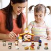 Pamonrueer 19 Pcs Little Nativity Set Christmas Nativity Scene Resin Hand-Painted Nativity Set Figures Party Decorations Tabletop