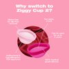 Intimina Ziggy Cup 2 - Extra-Thin Reusable Menstrual Disc, Period Cup, Disposable Menstrual Cup, with Flat-fit Design, Period Disc, Menstrual Cups Ring, Period Products (Size B)